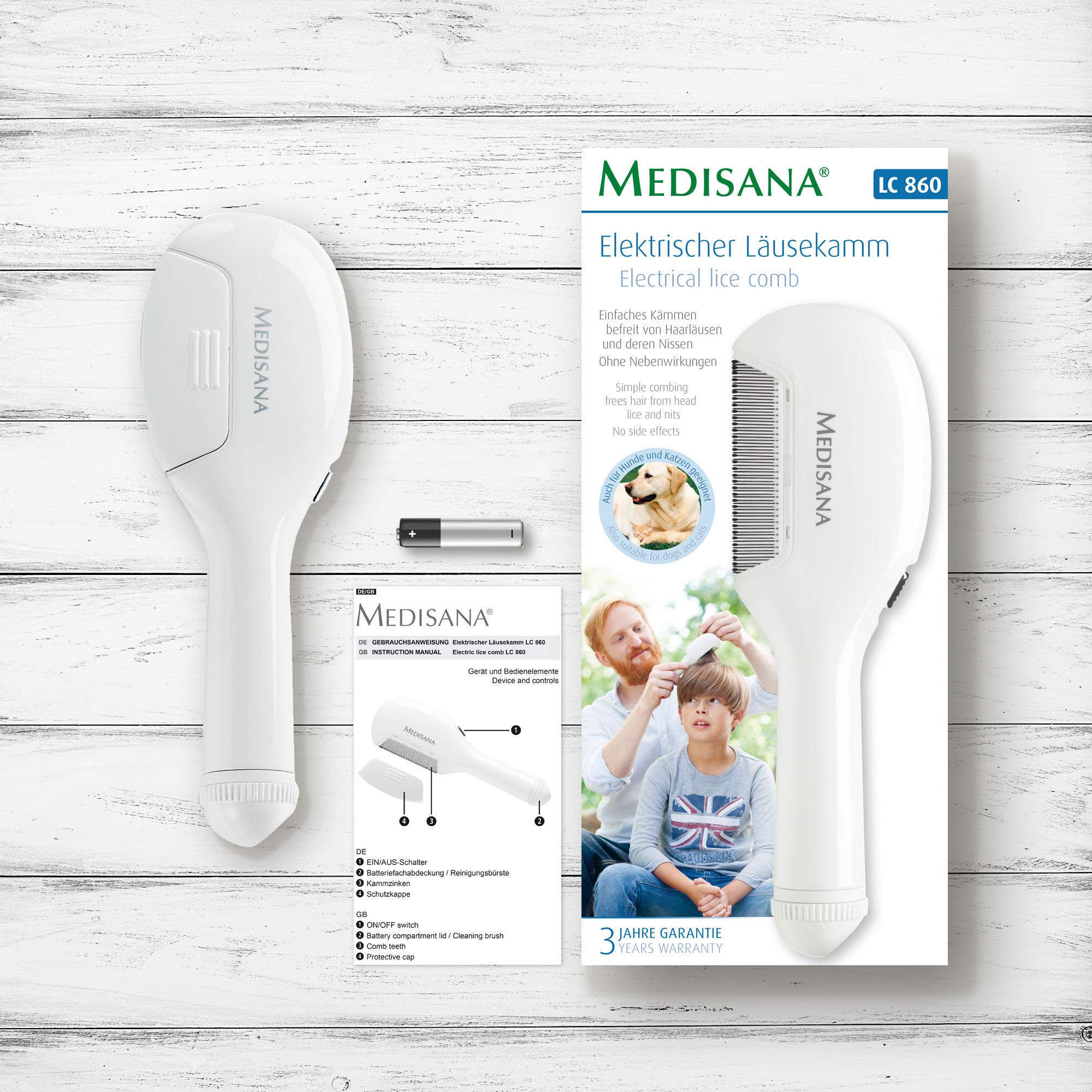 medisana-lc-860-peigne-poux-lectrique-contre-poux-et-lentes-sans-produits-chimiq image 7