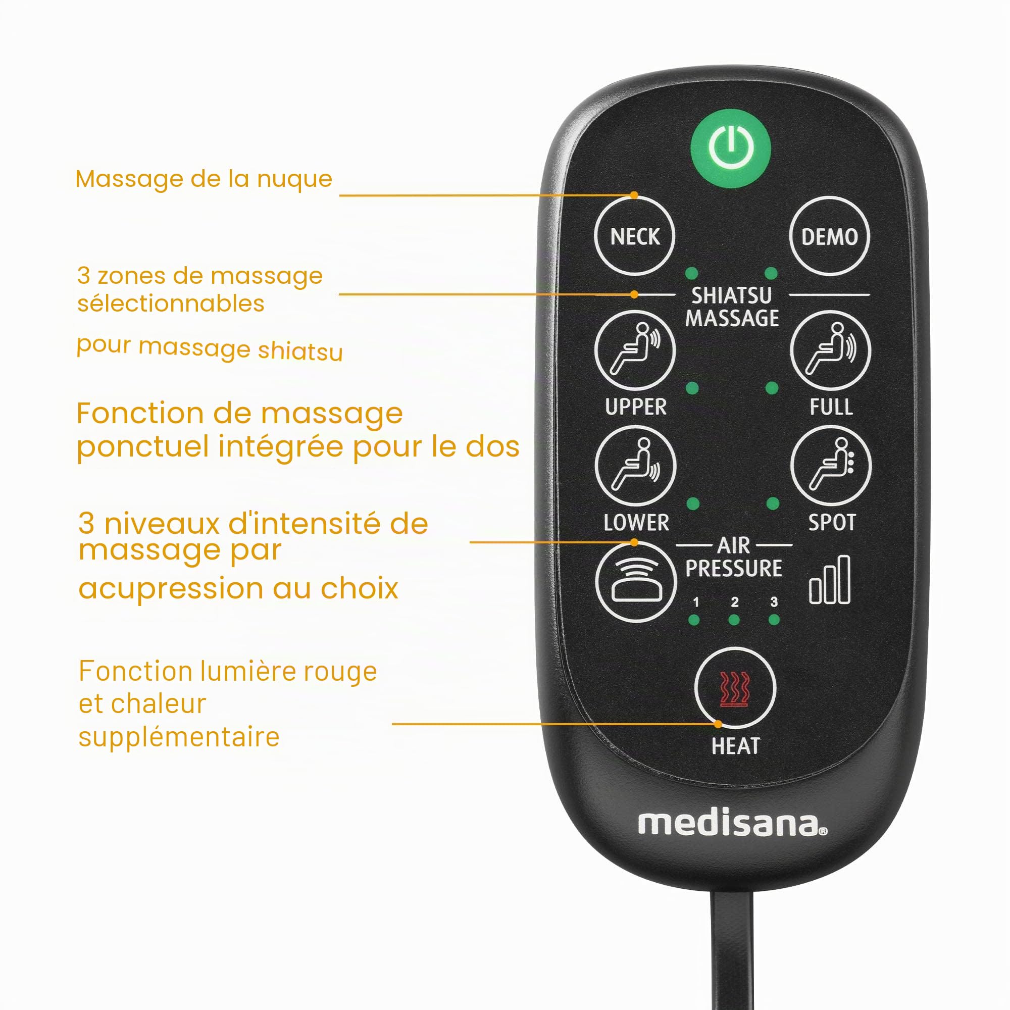 medisana-mc-825-si-ge-de-massage-shiatsu-avec-chaleur-et-massage-nuque image 5
