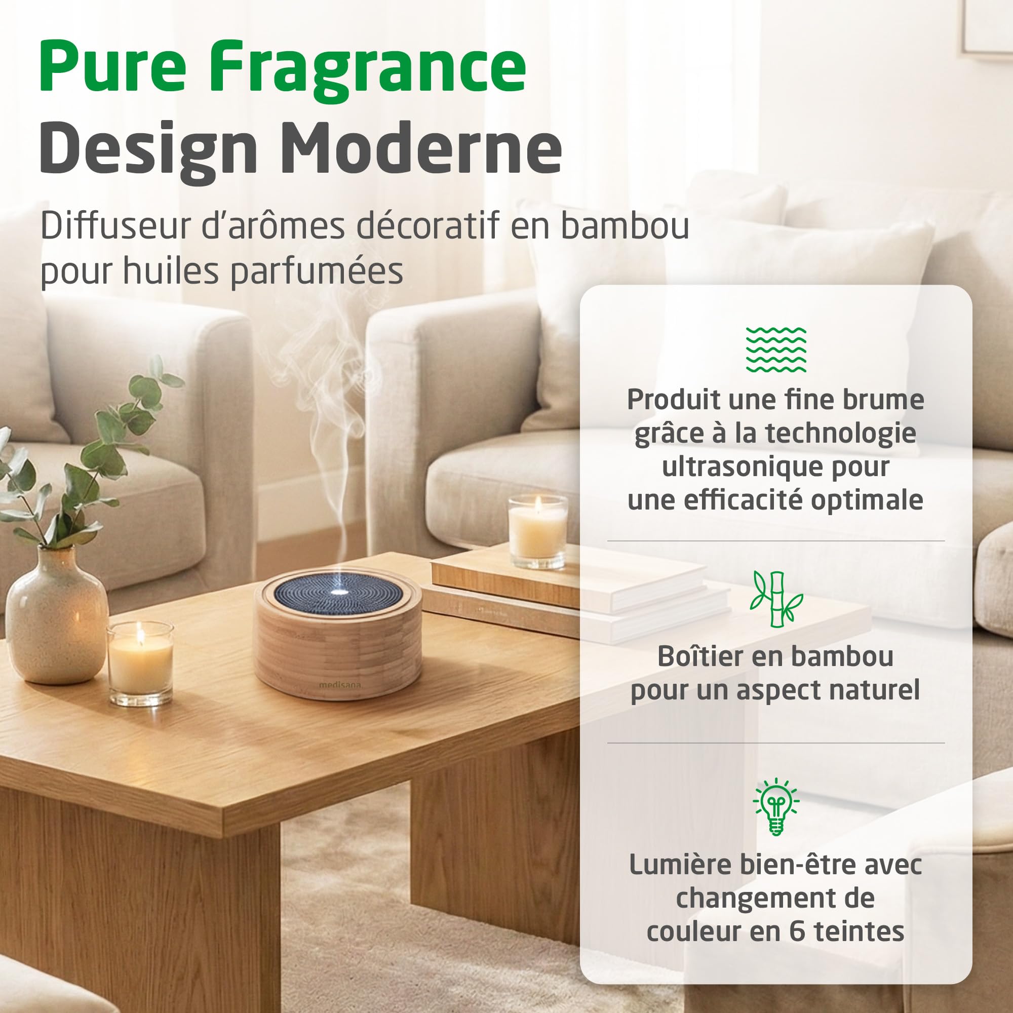 medisana-ad-625-diffuseur-d-huiles-essentielles-ultrasonique-en-bambou-v-ritable image 2