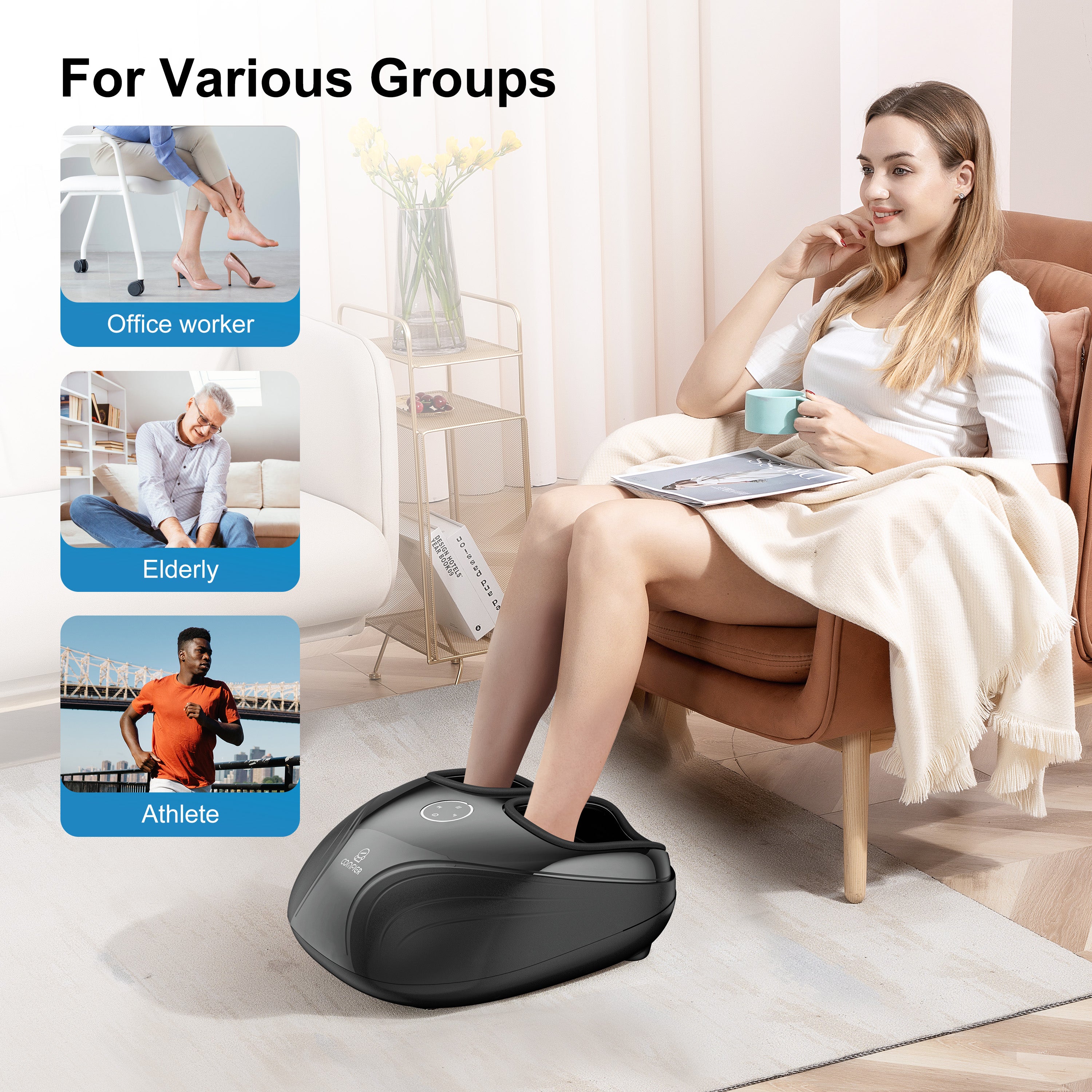 comfier-5003-masseur-de-pieds-shiatsu-avec-chaleur-jusqu-pointure-46 image 4