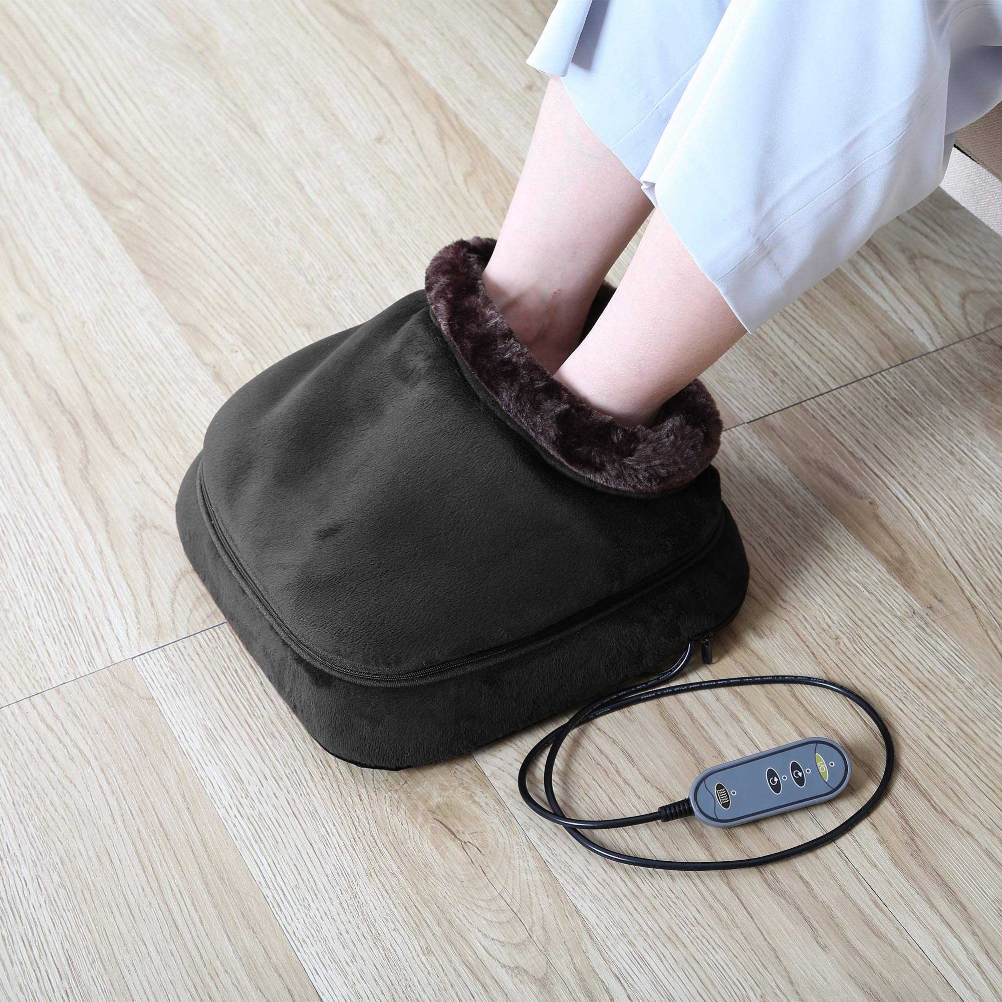 snailax-masseur-de-pieds-shiatsu-2-en-1-chauffant-8-rouleaux-d-acupression-houss image 3
