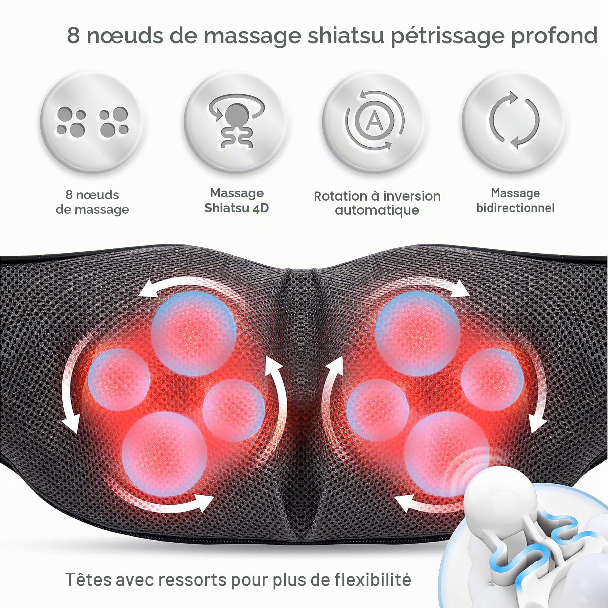 comfier-masseur-cervical-et-dos-shiatsu-4d-chauffant-avec-8-n-uds-rotatifs-et-sa image 2