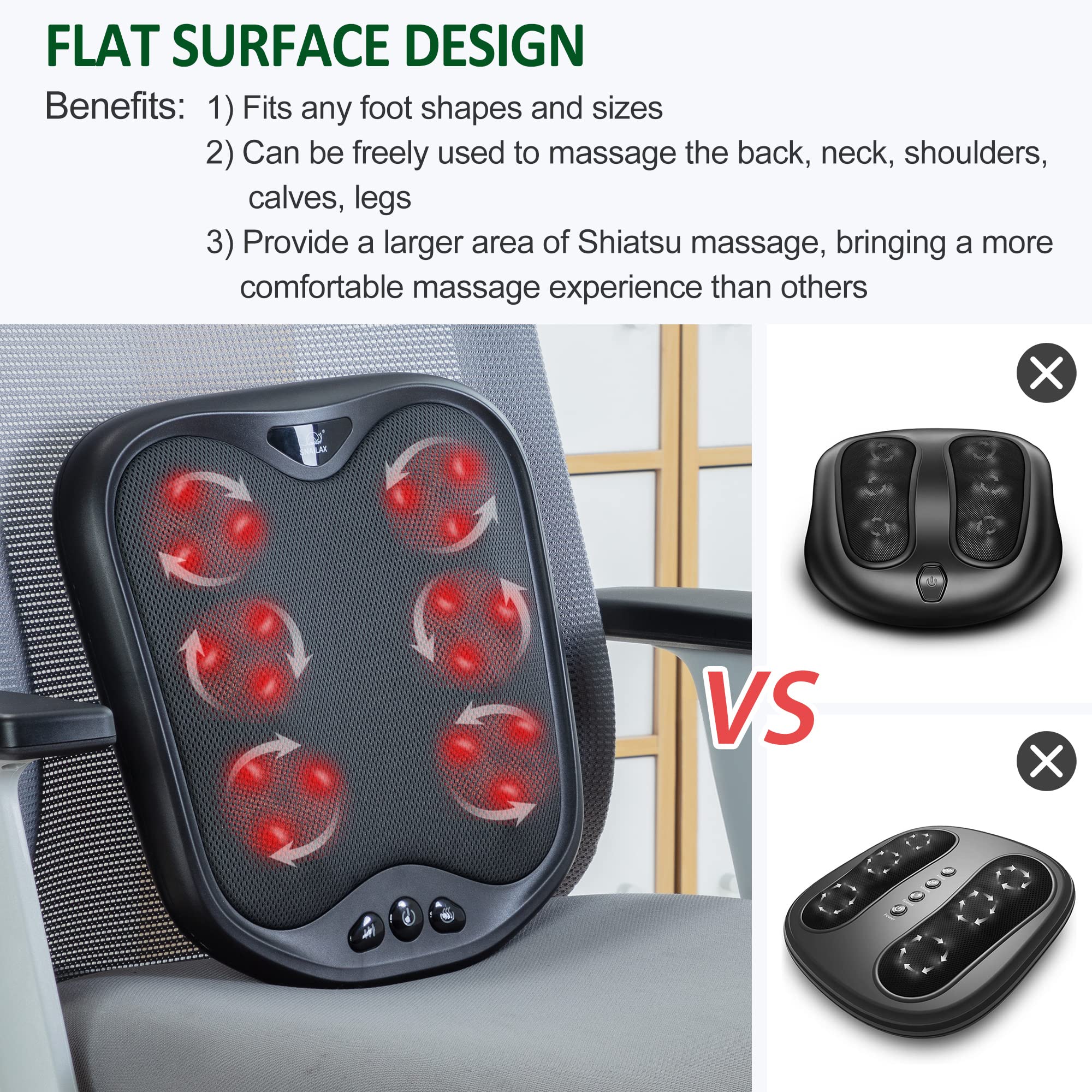snailax-masseur-de-pieds-shiatsu-2-en-1-avec-chaleur-n-uds-de-massage-flexibles- image 3