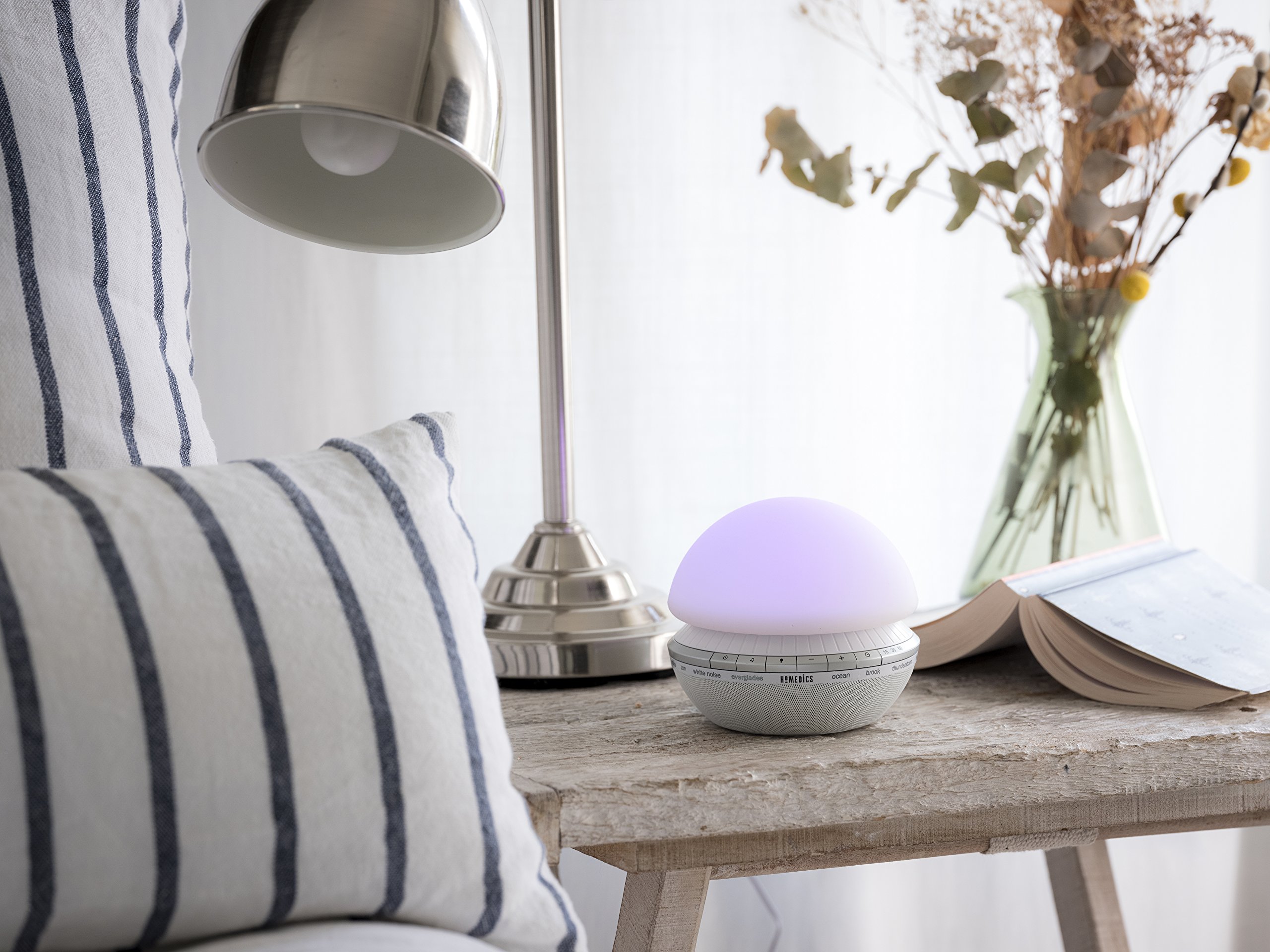 homedics-aide-l-endormissement-lumineux-sommeil-apaisant-avec-7-sons-naturels-1- image 2