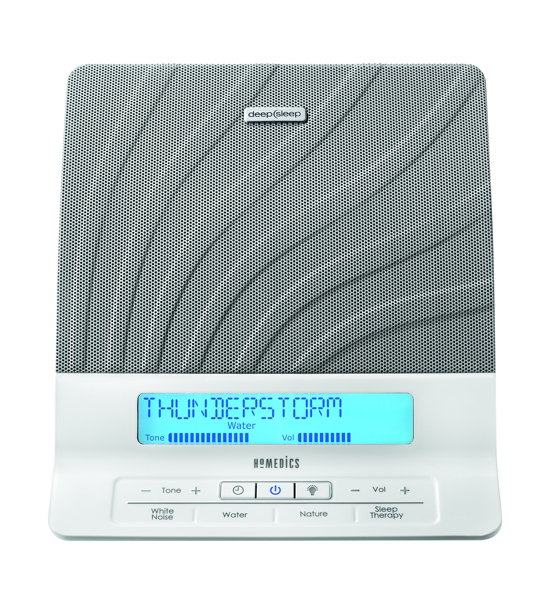 homedics-aide-l-endormissement-deep-sleep-avec-8-sons-naturels-et-4-bruits-blanc image 1