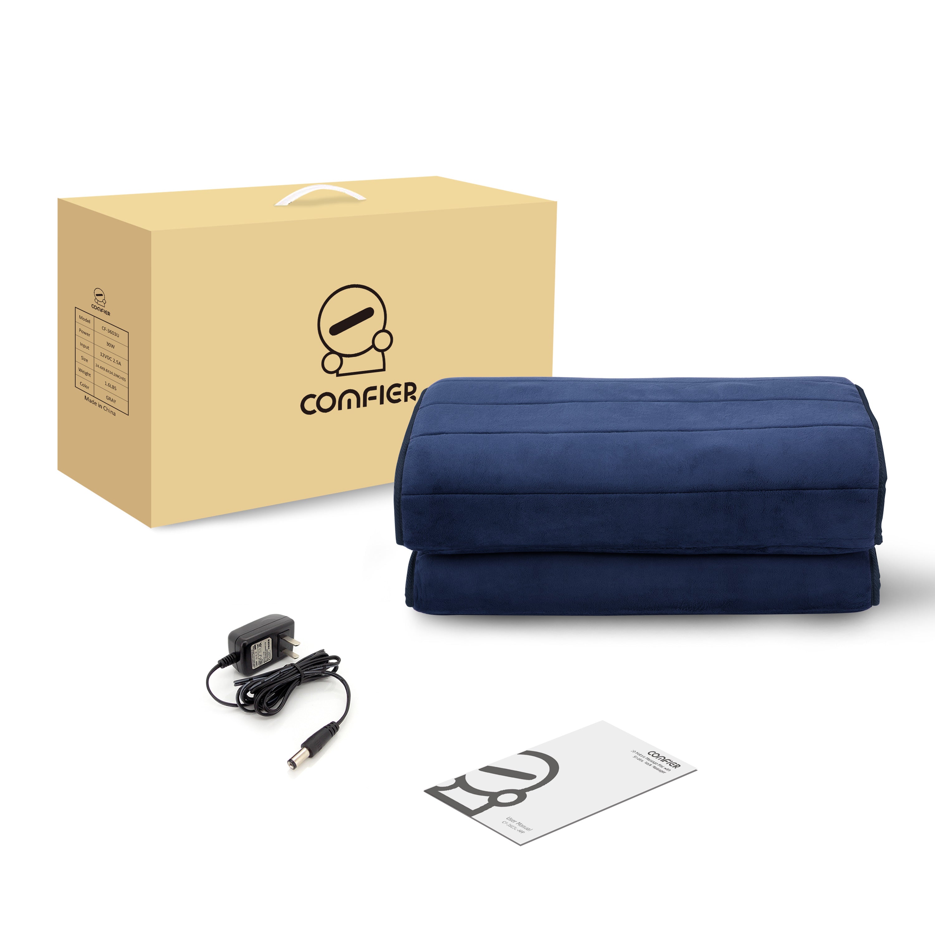 comfier-cf-3603u-app-tapis-de-massage-chauffant-avec-coussin-shiatsu-de-cou-amov image 7