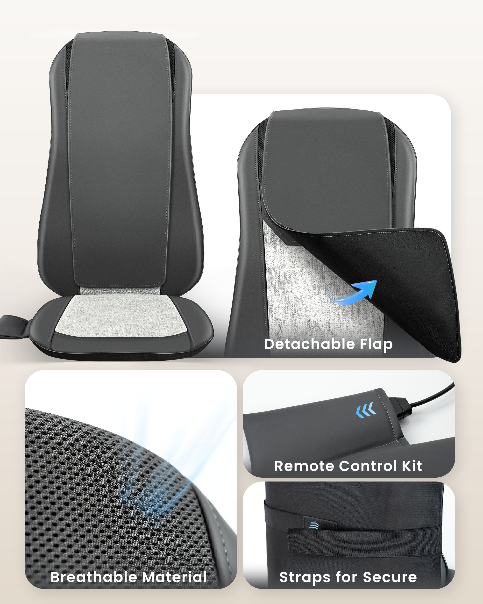 comfier-cf-2405-masseur-de-dos-shiatsu-portable-pour-chaise-avec-chaleur-et-vibr image 7