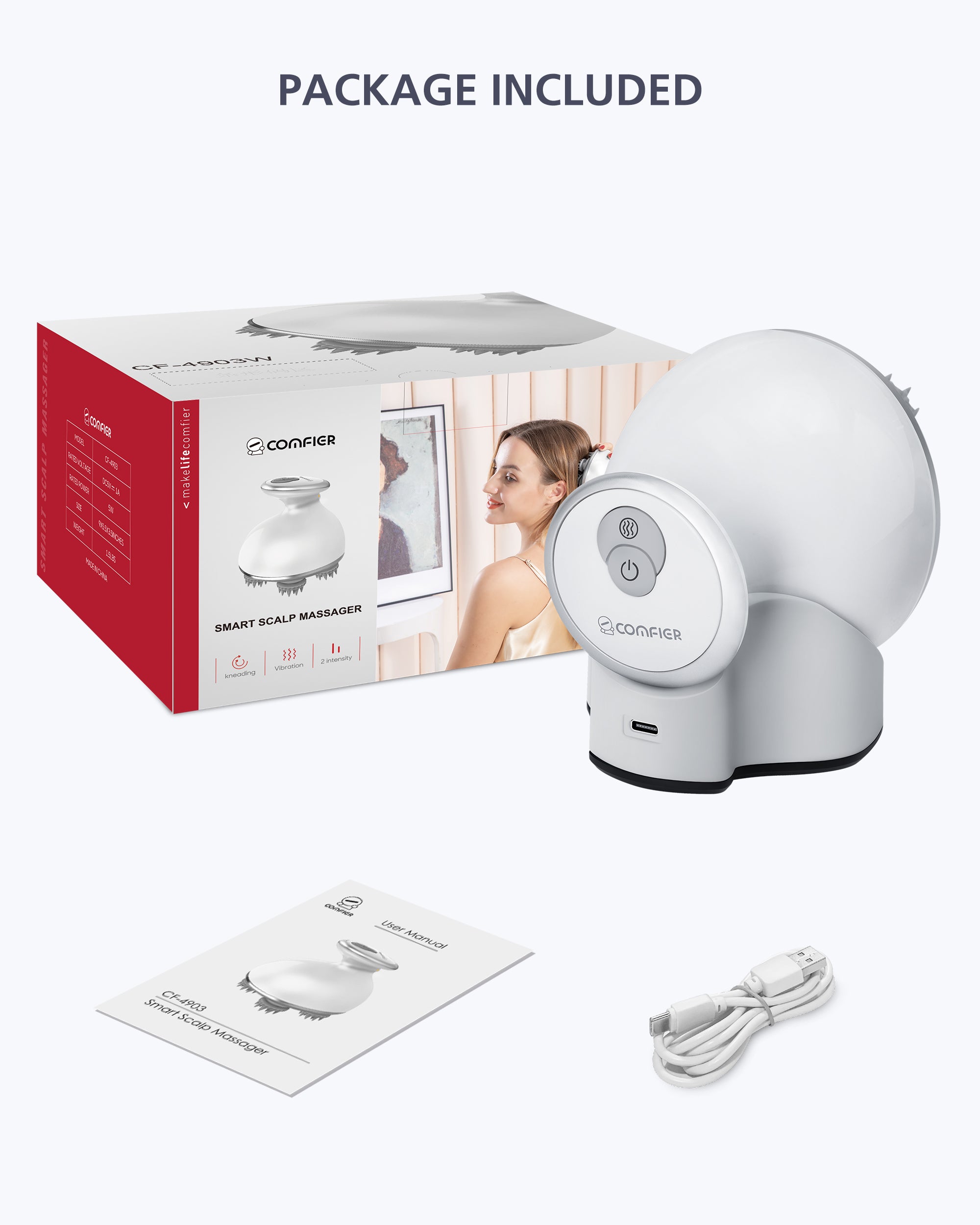 comfier-4903w-masseur-de-t-te-et-du-cuir-chevelu-sans-fil-avec-4-t-tes-en-silico image 3