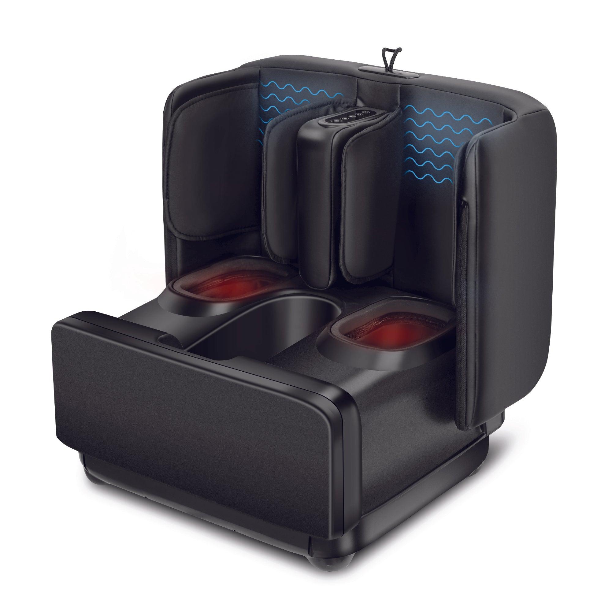 comfier-5001-masseur-de-pieds-et-mollets-shiatsu-2-en-1-avec-repose-pieds-chauff image 1