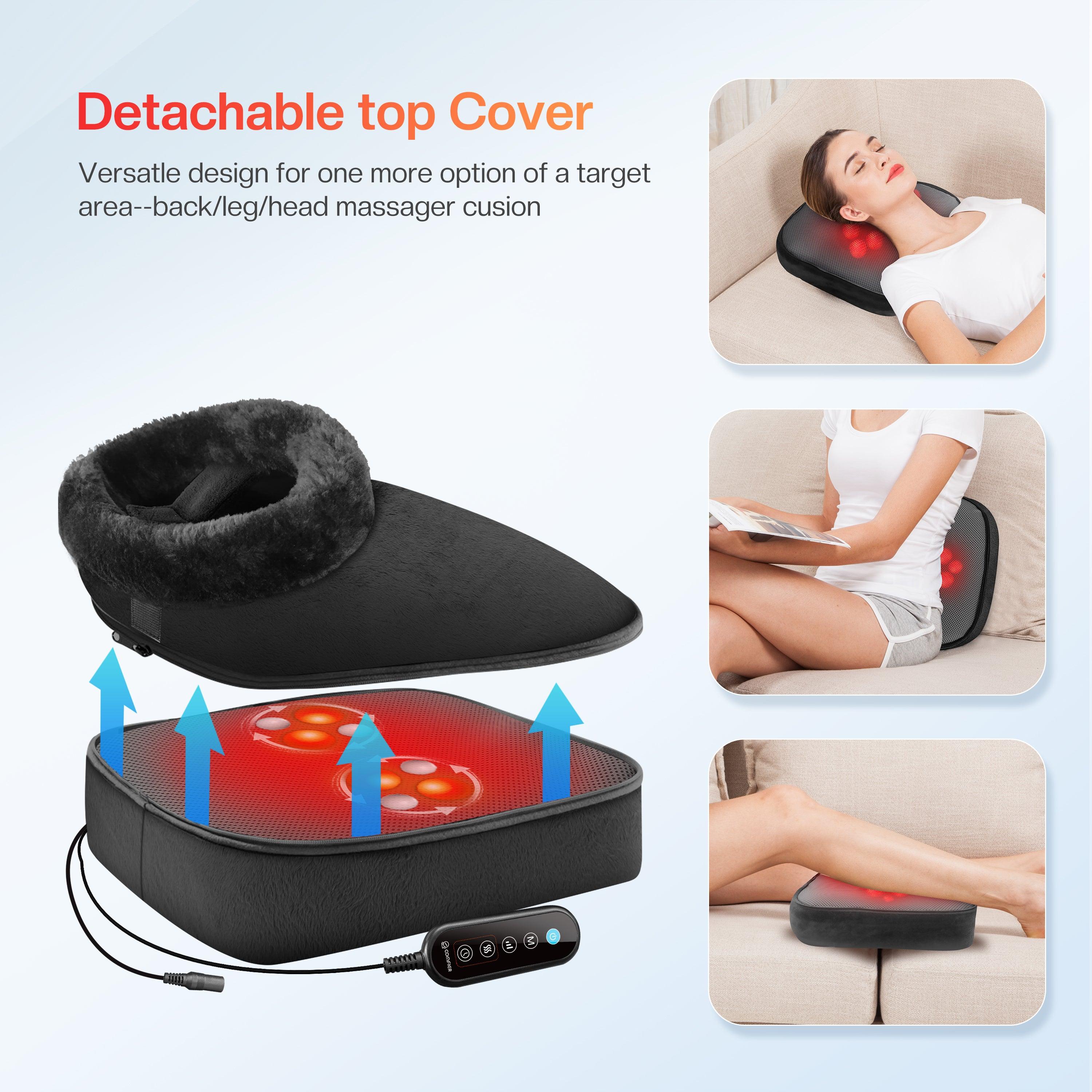 comfier-cf-5202-chauffe-pieds-lectrique-shiatsu-2-en-1-en-peluche-ultra-douce-po image 2