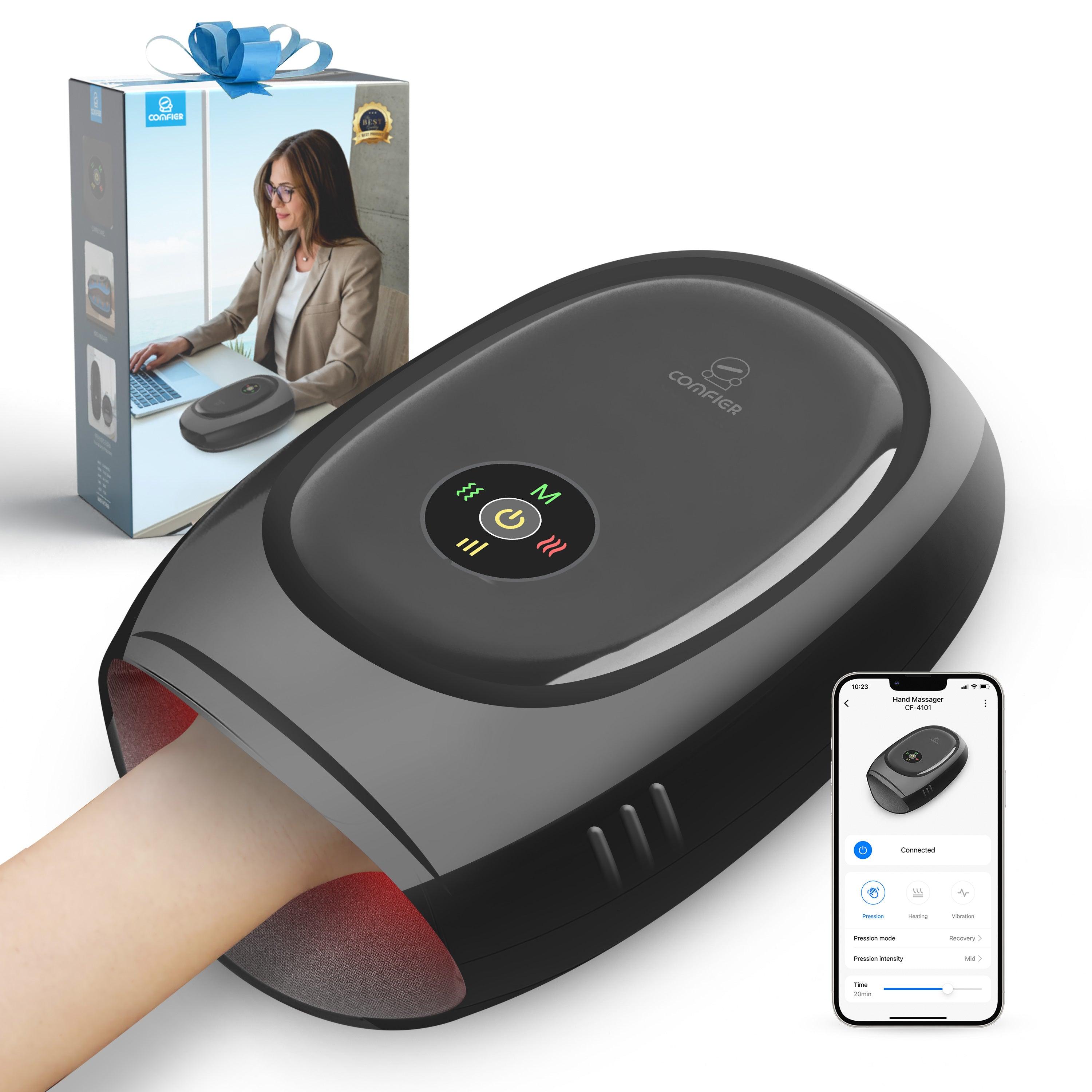 comfier-cf-4101-masseur-de-main-sans-fil-avec-contr-le-app-compression-vibration image 1