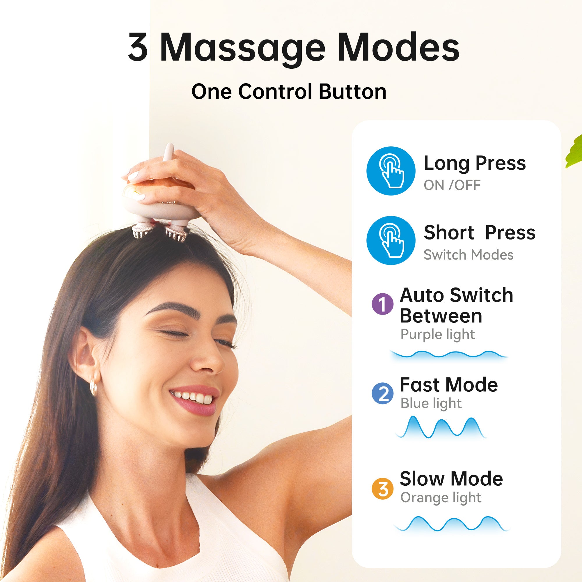 comfier-cf-4402-masseur-de-scalp-sans-fil-3-modes-de-p-trissage-et-8-griffes-en- image 2