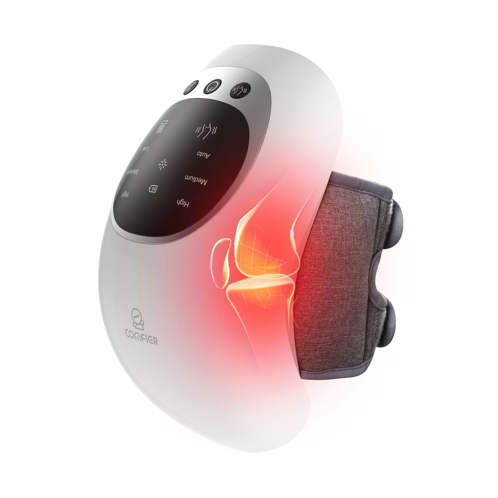 comfier-5320-masseur-de-genou-sans-fil-avec-chaleur-et-lumi-re-rouge-3000-mah image 1