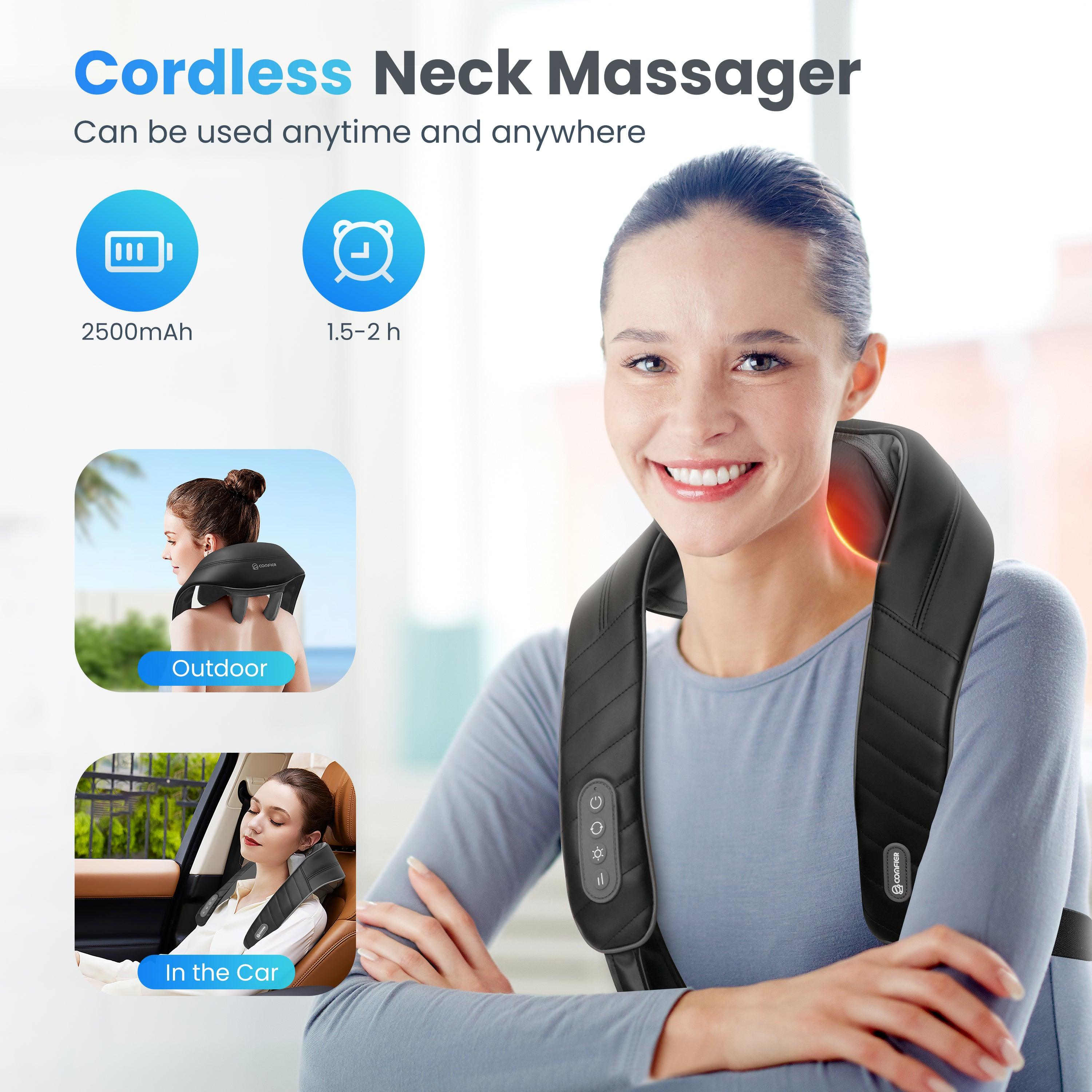 comfier-6812-masseur-de-nuque-sans-fil-avec-chauffage-shiatsu-rechargeable-usb-c image 2