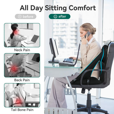 snailax-coussin-lombaire-ergonomique-pour-chaise-de-bureau-mousse-m-moire-de-for image 2