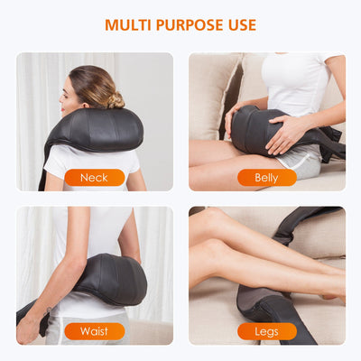snailax-massateur-shiatsu-3d-nuque-paules-avec-chauffage-8-n-uds-rotatifs image 5