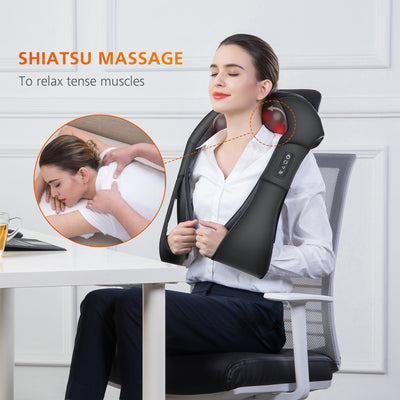 snailax-massateur-shiatsu-3d-nuque-paules-avec-chauffage-8-n-uds-rotatifs image 2